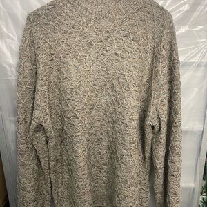 Jack & Jones Textured Beige Crewneck Sweater